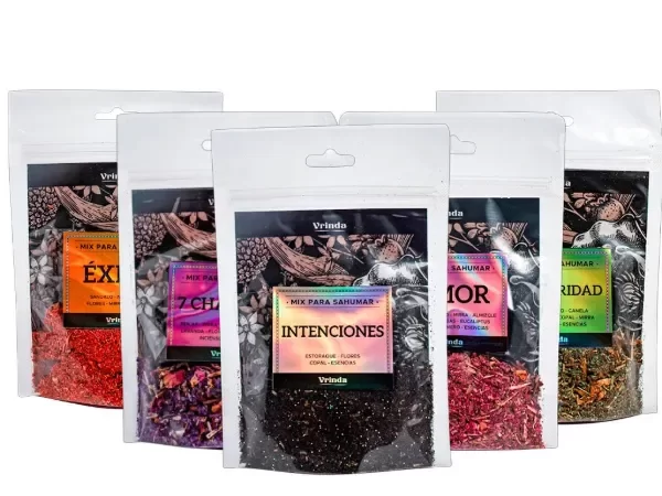Producto - POUCH MIX DE DEFUMACION C/ CARBON 25GR - PRODUCTOS VRINDA