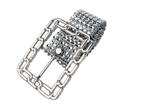 Producto - 105cm Cinto Strass Rectangular Encadenado