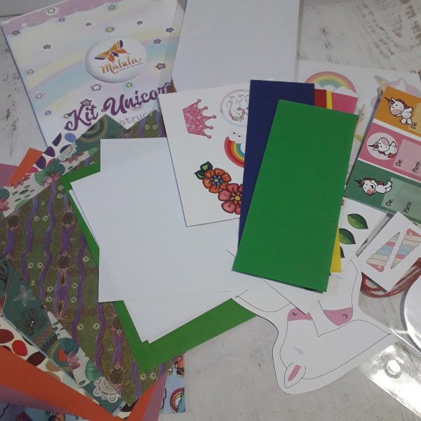 Kit Unicornio - Paper Craft - malula