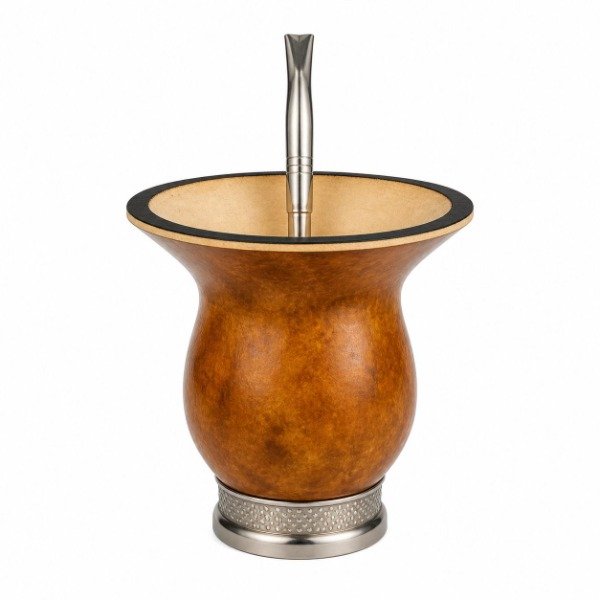Producto - Mate de Calabaza  Uruguayo + Bombilla + Yerba Mate