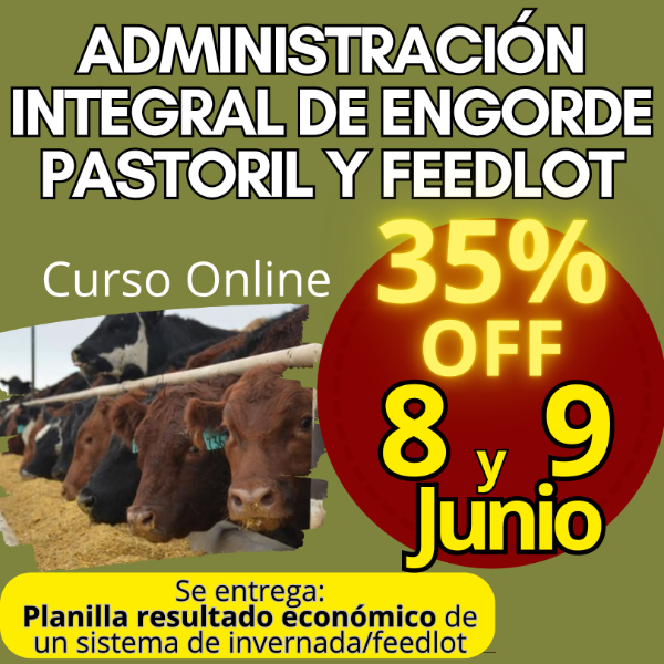 Producto - Curso Online: Administración Integral de Engorde Pastoril y Feedlot