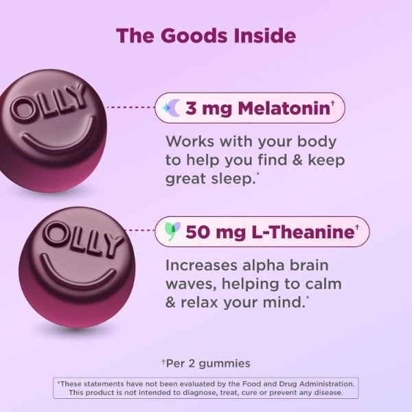 Producto - OLLY Gomitas para dormir 3mg melatonina (50 gomitas) - 3