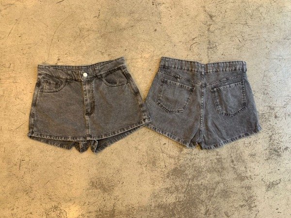 Producto - short pollera mica gris