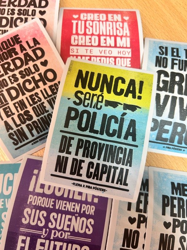Producto - Sticker Policía - Piba Posters