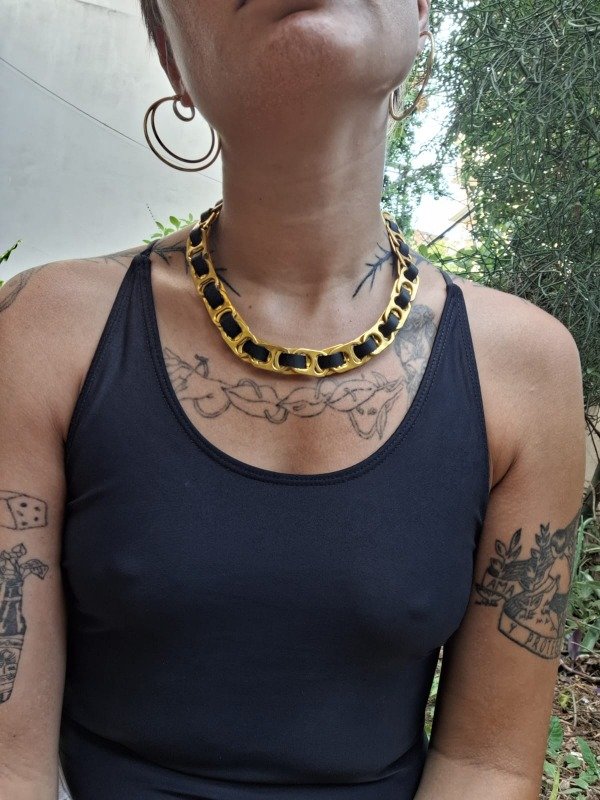 Producto - Collar serpiente dorado