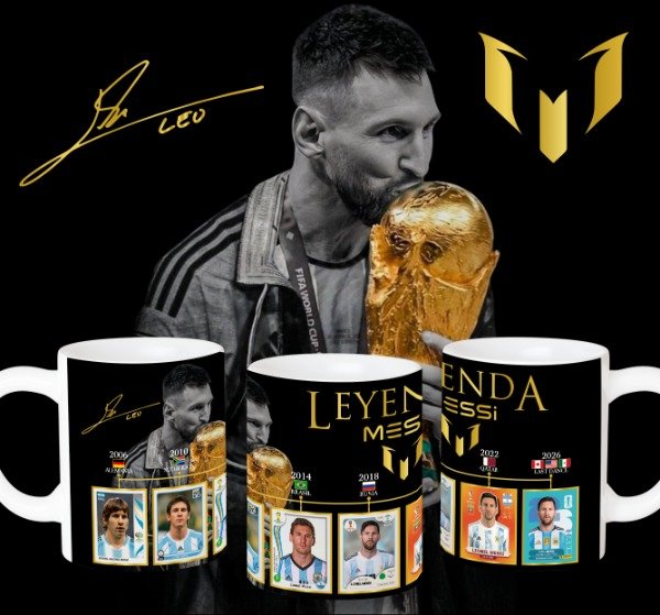Producto - Plantilla para taza MESSI LEYENDA