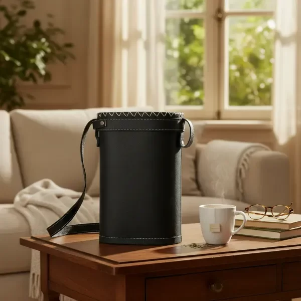 Producto - Bolso Matero Matera Porta Termo Rígido Con Tapa Ecocuero