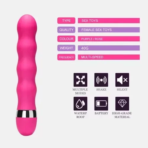 Producto - consolador vibrador palo recto cuatro anillos