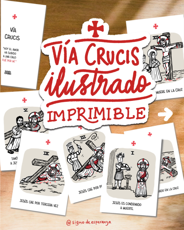 Producto - Archivo imprimible - Vía Crucis Ilustrado