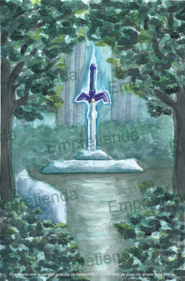 Producto - Ilustración Espada maestra - The legend of Zelda