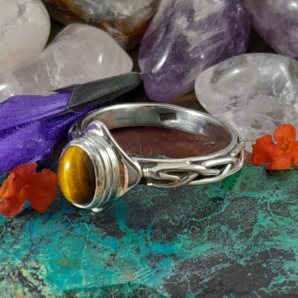 Producto - Anillo de plata 925 con Ojo de Tigre - 1
