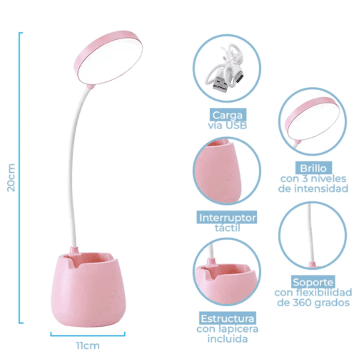 Producto - Lámapra Velador Recargable Led-83049 6207