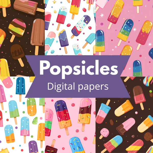 Producto - Popsicle - Helados de colores - Estampados infantiles - PA-FR07