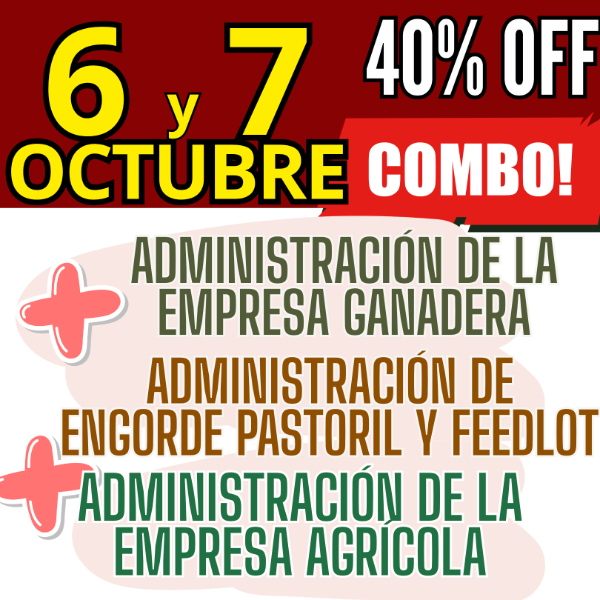 Producto - COMBO 3 CURSOS: Admin Ganadera + Engorde Pastoril y Feedlot + Admin Agrícola - 0