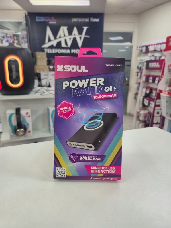 Producto - Power Bank + Carga Inalambrica 10.000 mAh Soul PBS-QI10