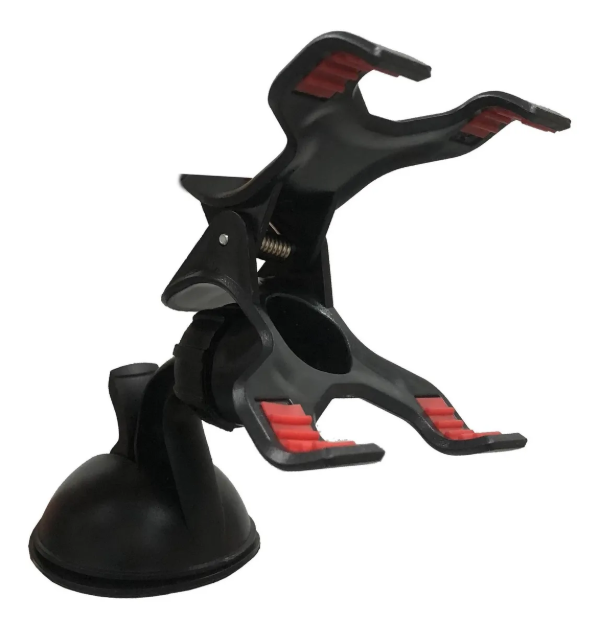 Producto - PORTA CELULAR DOBLE PINZAS REGULABLE BASE SUCCION SILICONADA VA-098