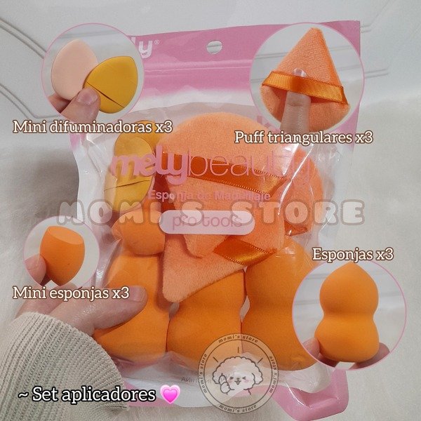 Producto - Set esponjas y borlas Mely
