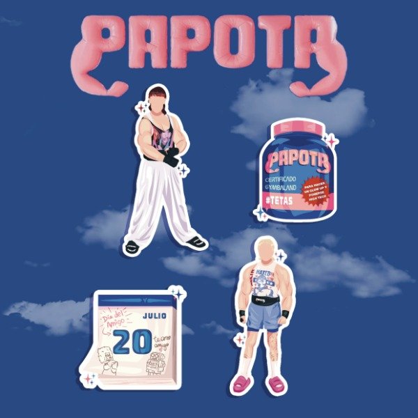 Producto - Stickers 'Papota' Ca7riel y Paco Amoroso