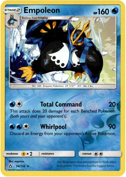Producto - Empoleon - 34/156 - Ultra Prism - Reverse Holo