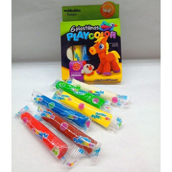 Producto - PLASTILINA PLAYCOLOR SURTIDA x 6u.