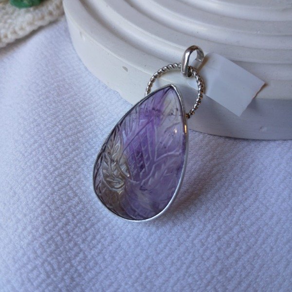 Producto - Dije Plata 925 con Ametrino tallado gota