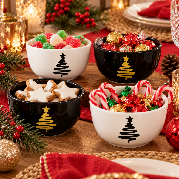 Producto - Set Navideño de 4 cuencos de cerámica de 350cc en caja - 5