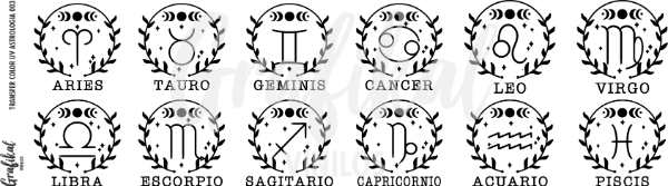 Producto - Transfer Color UV Astrología 003