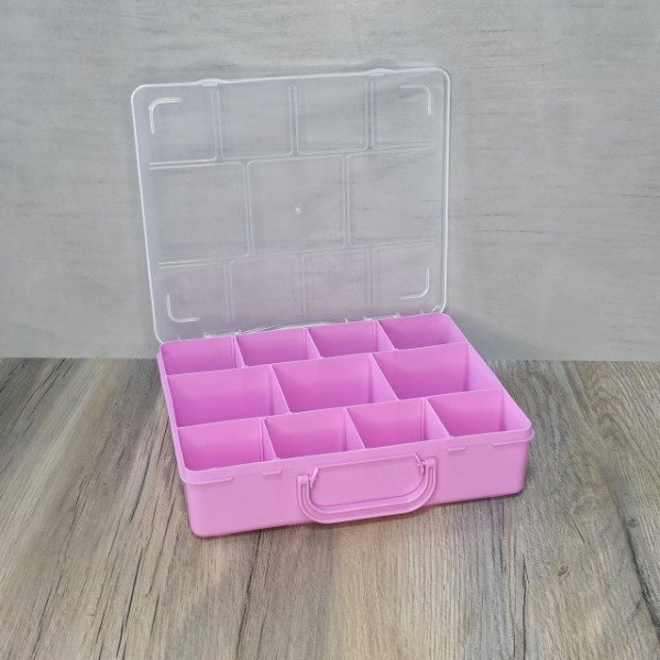 Producto - Maletin organizador lila pastel 11 divisiones