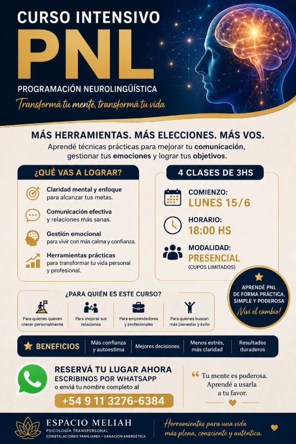 Producto - CURSO PNL INTENSIVO ONLINE
