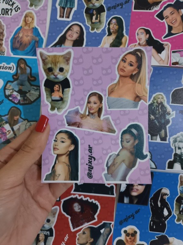 Producto - Plancha de stickers Ariana Grande