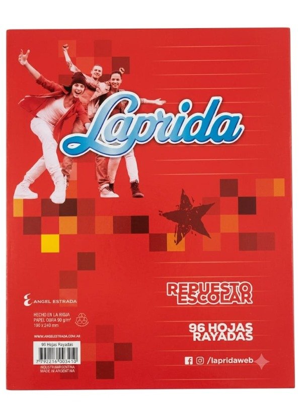Producto - 96 Hojas RAYADAS Laprida. Precio Insuperable!