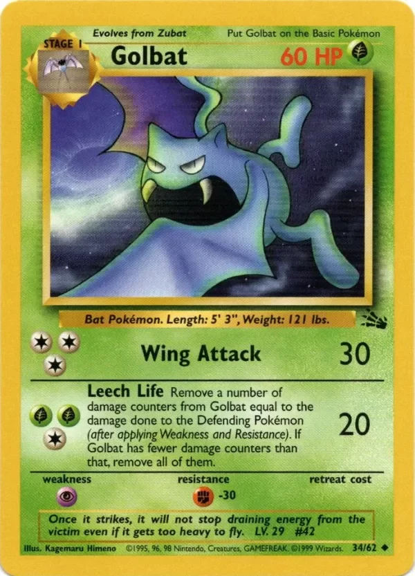 Producto - Golbat (34/62) [Fossil Unlimited]