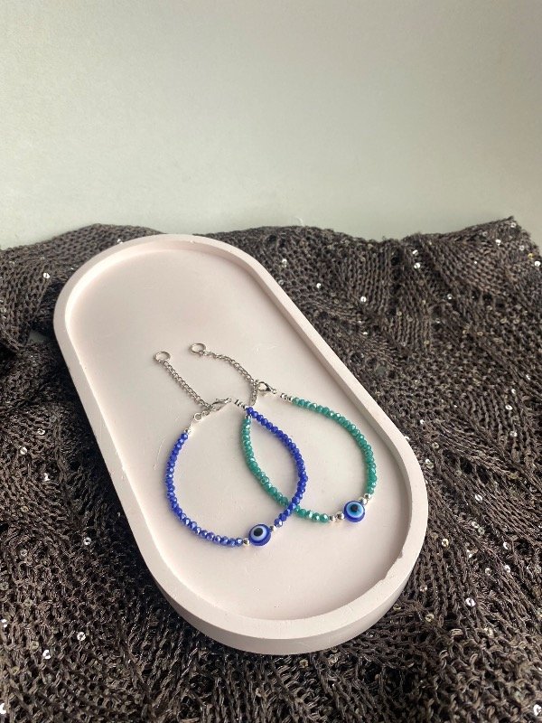 Producto - Pulseras cristal aqua y azul - 0