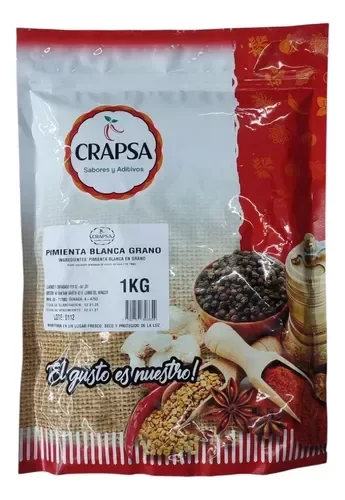 Producto - Pimienta Blanca Grano por 1 kilo