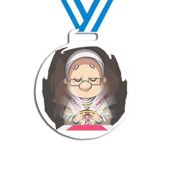 Producto - Medalla Plastica Personalizada visita Papa León XIV #18 - 9