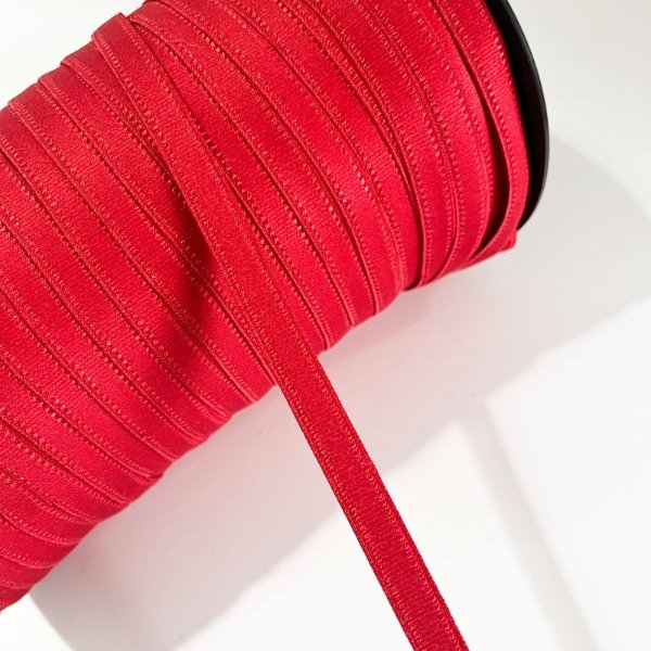 Producto - Elástico bretel Rojo con detalle fantasía 10mm