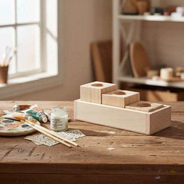 Producto - Set Portavelas con Bandeja