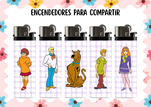 Producto - Set encendedores scooby doo (x5)