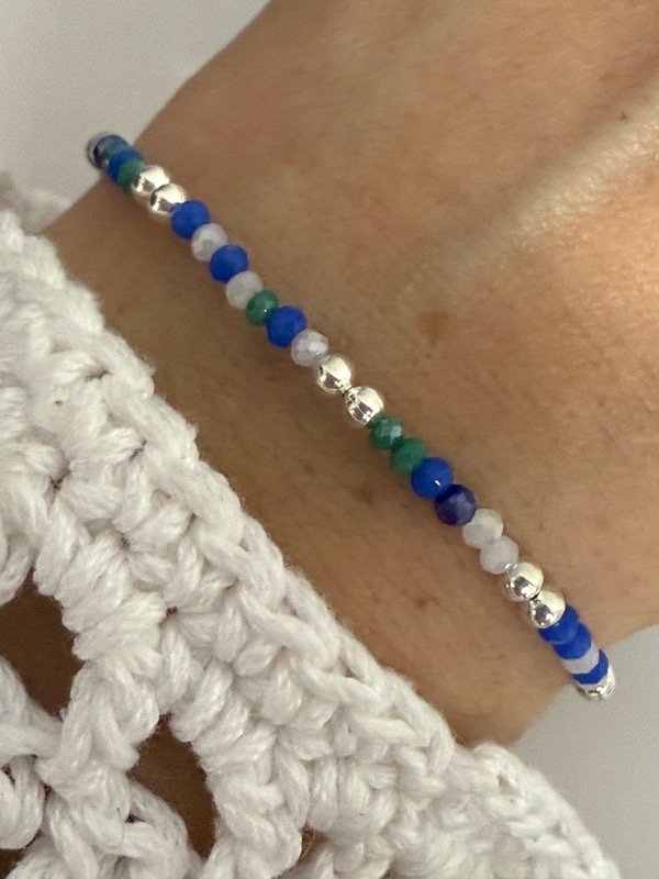 Producto - PB1086 Pulsera piedritas y bolitas