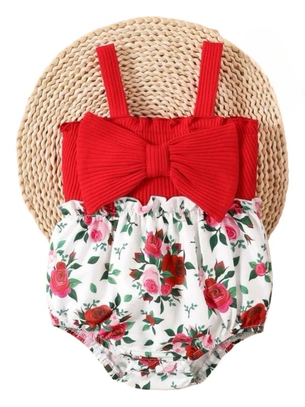 Producto - Bodysuit combinado rojo Talle 1 al 5