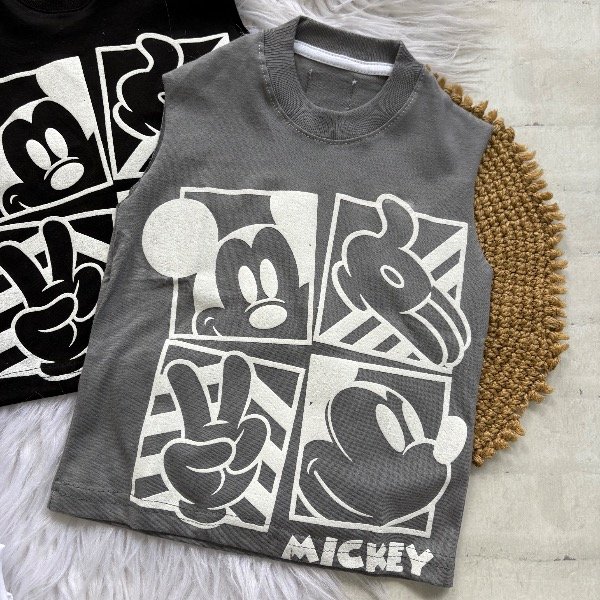 Producto - Musculosa de Mickey GRIS talles de niños hasta el 16