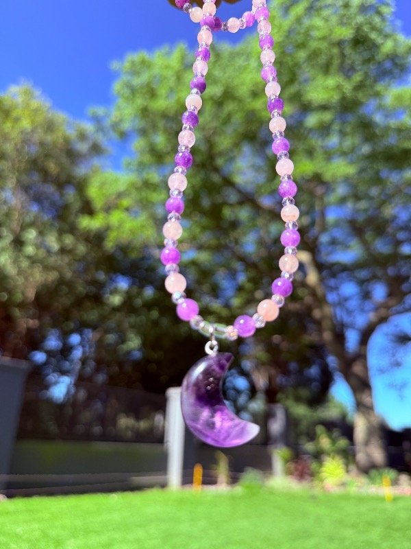 Producto - Collar Amatista y cuarzo rosa