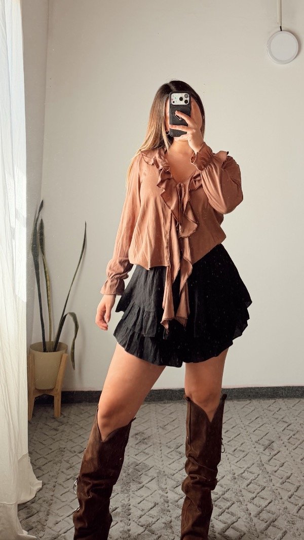 Producto - Blusa lino camel - 0