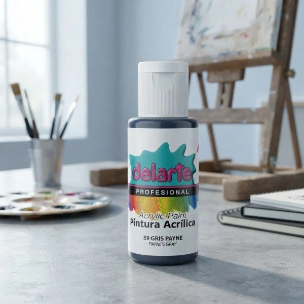 Producto - Pintura Acrilico Model Delarte 50 cc 59 Gris Payne - 1