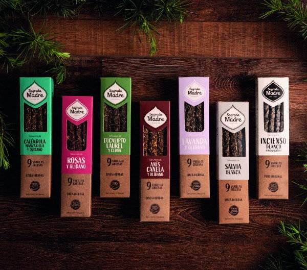 Producto - Sahumerios Línea Hierbas 9un - SAGRADA MADRE