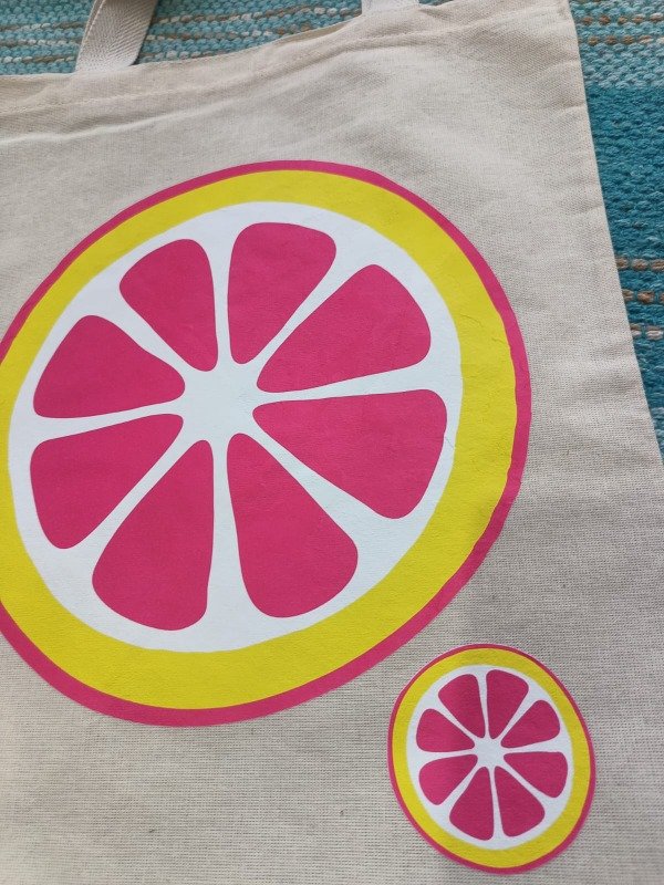 Producto - Tote bag Pomelo Rosado / 30x35 cm