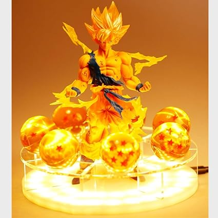 Producto - Figura diorama Goku SSJ con luz - Dragon Ball 15cm
