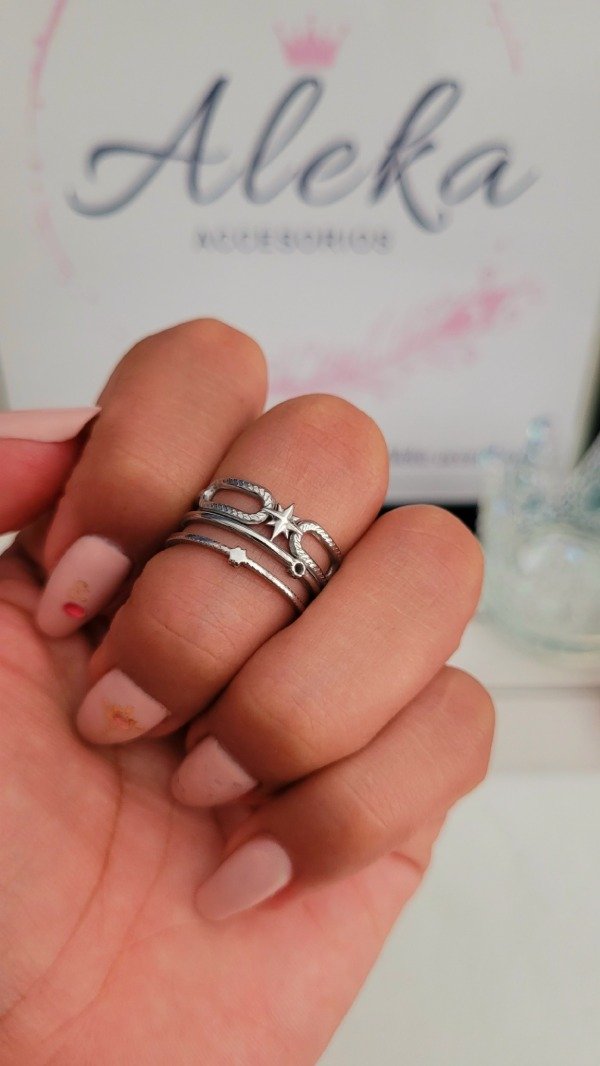 Producto - Anillo star regulable de acero quirúrgico