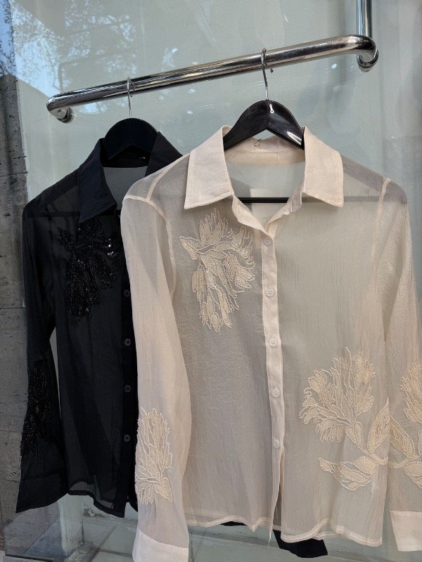 Producto - Camisa transparente perlas - 4