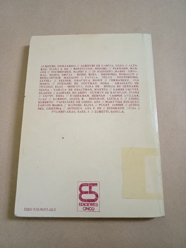 Producto - Temas grupales por autores argentinos #1 - Autores varios - Cinco 1987 - 1